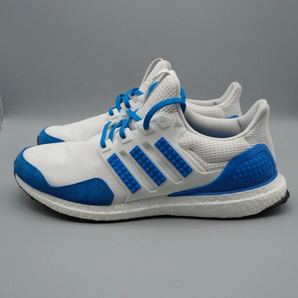 Adidas Ultraboost DNA x LEGO Mens White Blue Sneaker H67952 13 Running Shoe - Picture 11 of 13